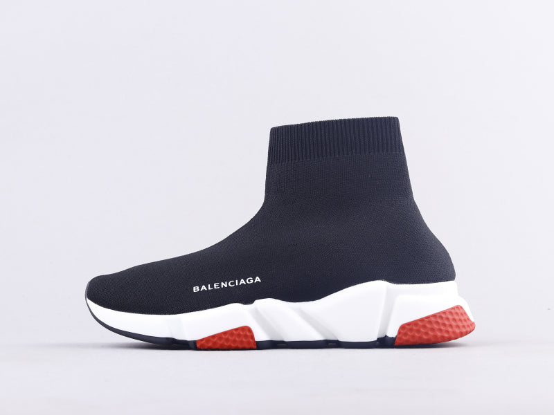 Ezyycart Bags Bla Socks And Shoes Black And White Red Sneaker