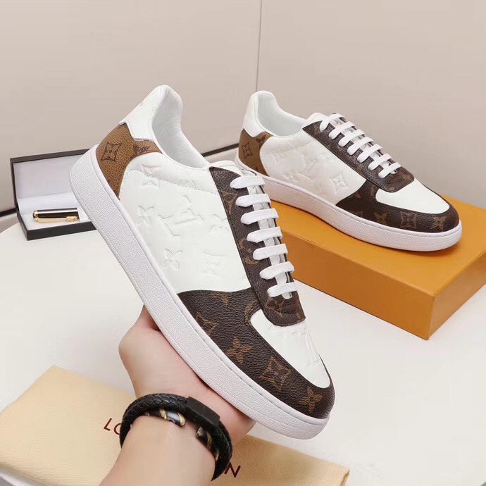 Anum Bags LUV Casual Low White Brown Sneaker