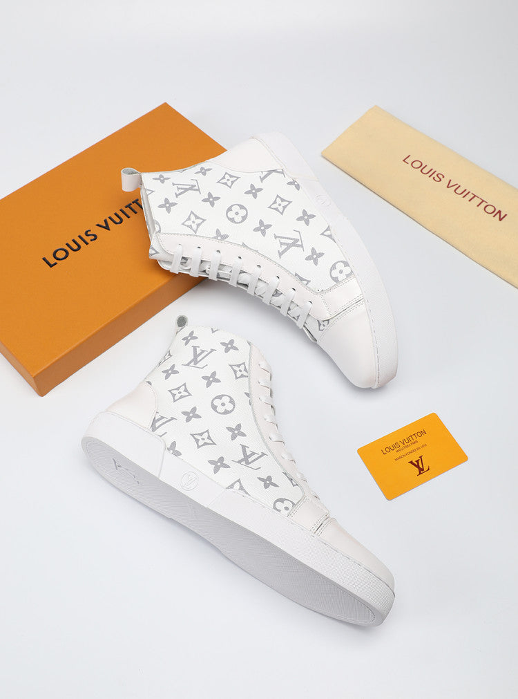 Anum Bags LUV High Monogram White Boot Sneaker