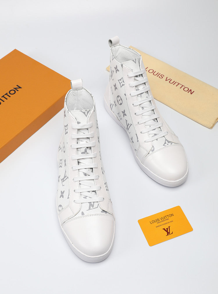 Anum Bags LUV High Monogram White Boot Sneaker