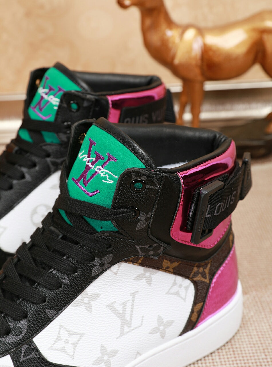 Anum Bags LUV Rivoli High Blue Pink Sneaker