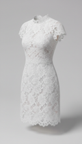White Lace Mini Dress