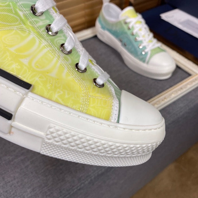 Anum Bags DIR B23 White and Yellow LOW-TOP SNEAKER
