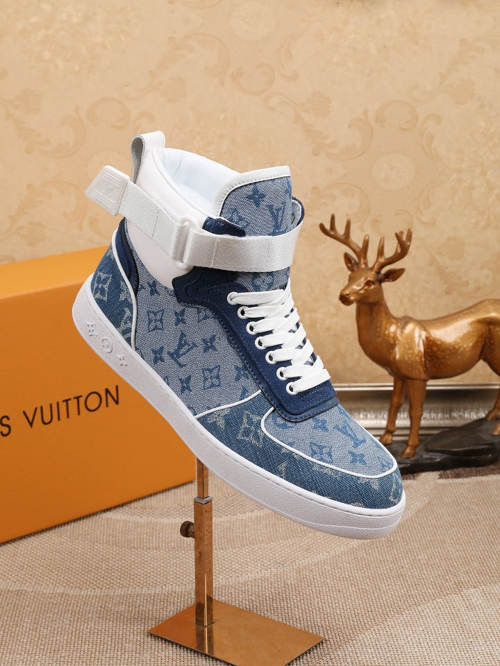 Anum Bags LUV High Top Blue Sneaker