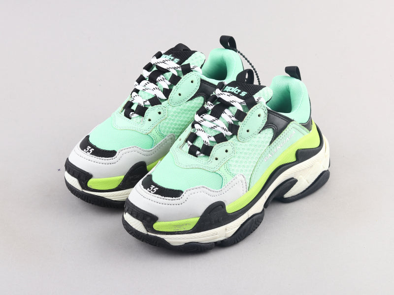 Ezyycart Bags Bla Triple S Yellow Green Sneaker
