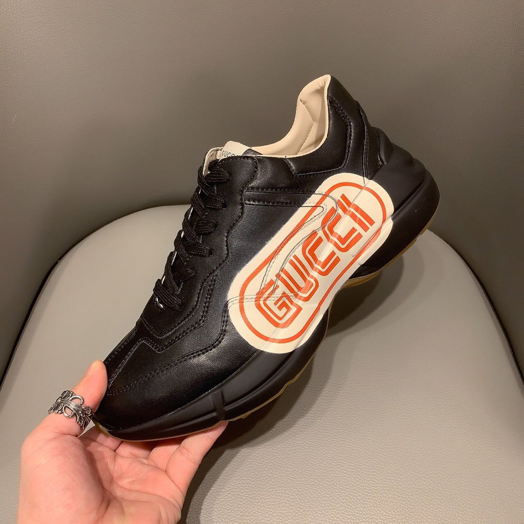 Ezyycart Bags MO-GCI RHYTON VINTAGE TRAINER LA BLACK SNEAKER 143