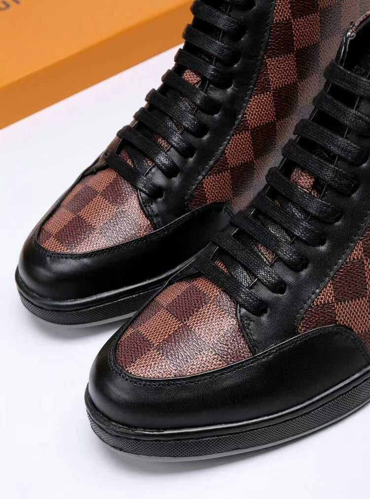 Anum Bags LUV HIgh Top Brown Sneaker