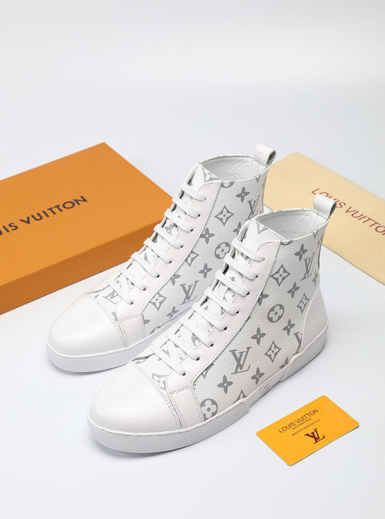 Anum Bags LUV High Monogram White Boot Sneaker
