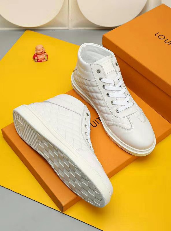 Anum Bags LUV HIgh Top Metal White Sneaker