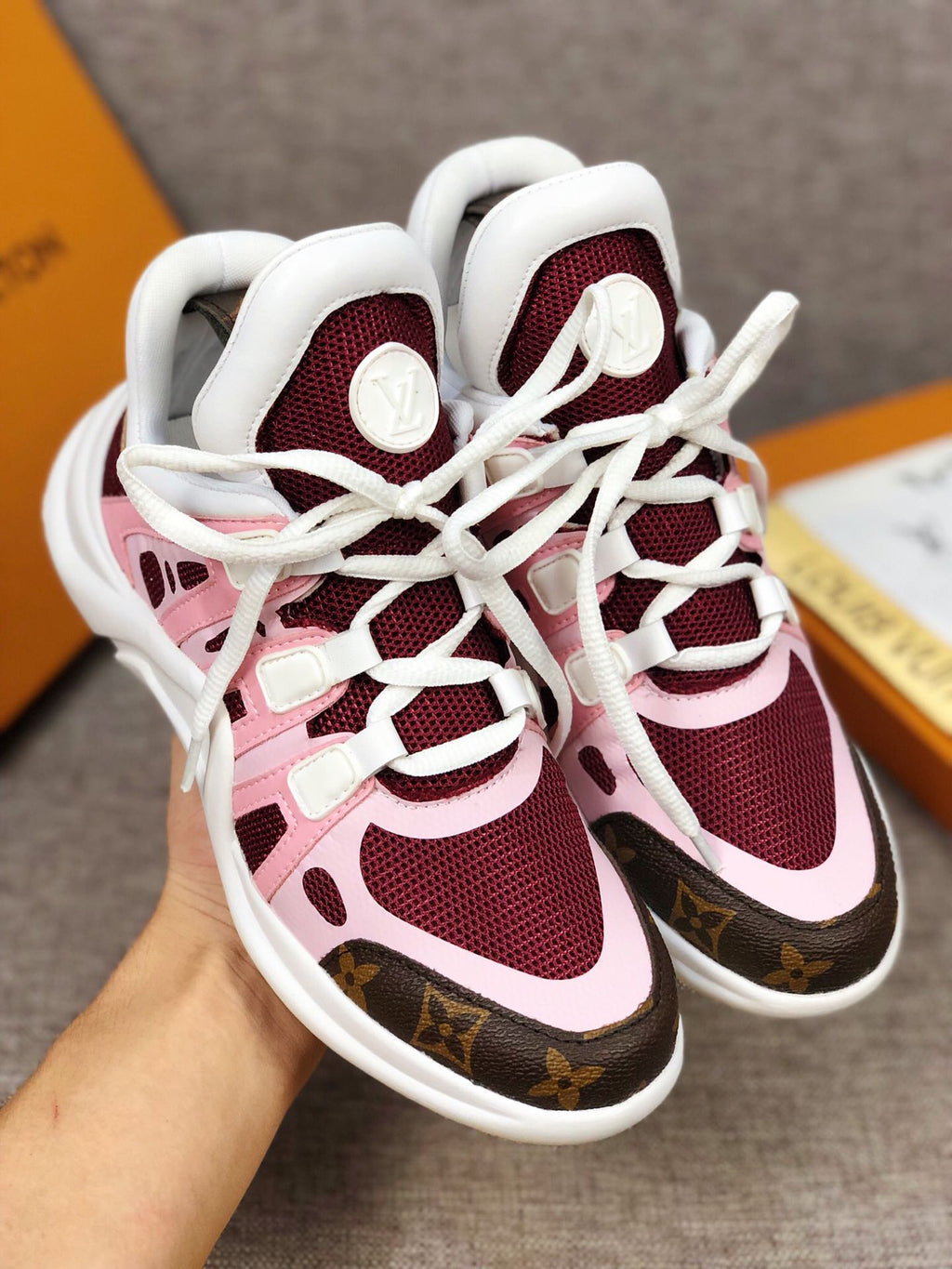 Anum Bags LUV Archlight Pink Brown Sneaker