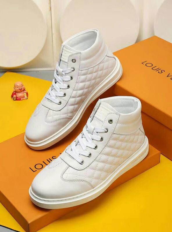 Anum Bags LUV HIgh Top Metal White Sneaker