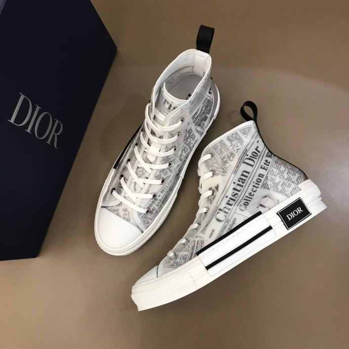 Anum Bags DIR B23 Newspaper HIGH-TOP SNEAKER