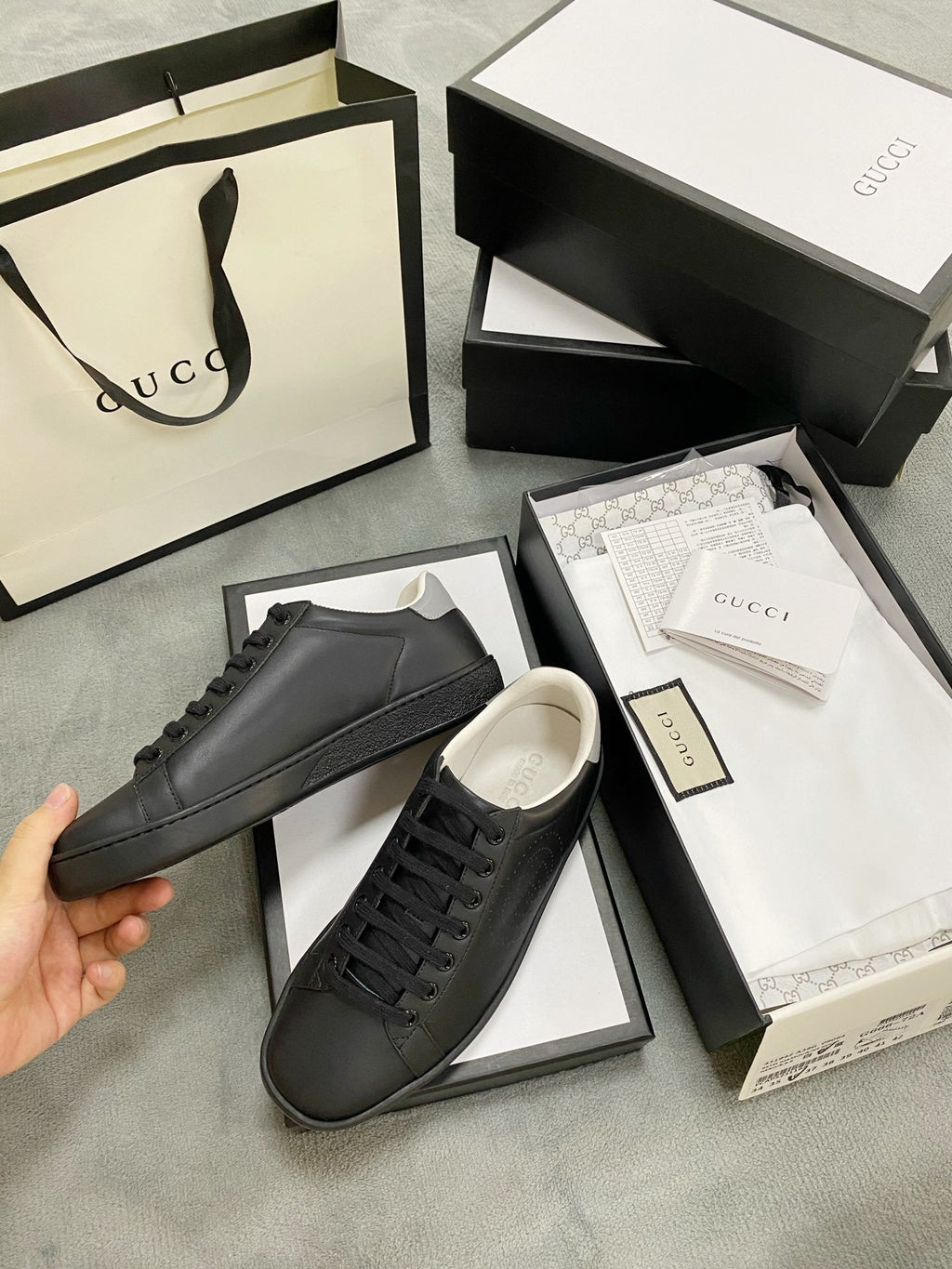 Ezyycart Bags MO-GCI Ace Black Sneaker 075