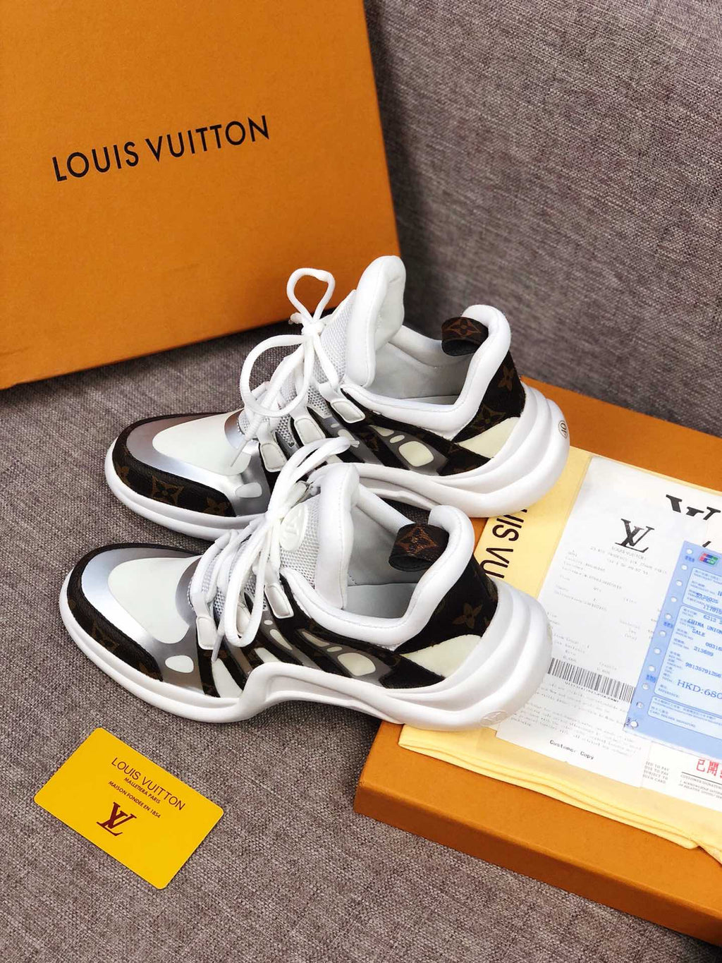 Anum Bags LUV Archlight White Brown Sneaker