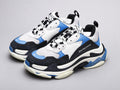Ezyycart Bags Bla Triple S Black And White Blue Sneaker