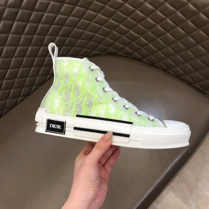 Anum Bags DIR B23 White and Yellow HIGH-TOP SNEAKER