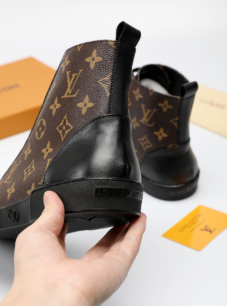 Anum Bags LUV High Monogram Brown Boot Sneaker