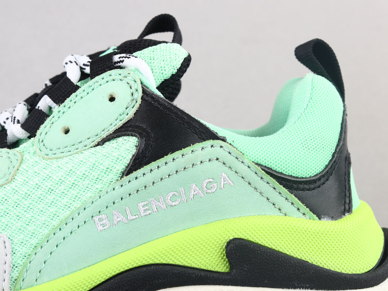 Ezyycart Bags Bla Triple S Yellow Green Sneaker
