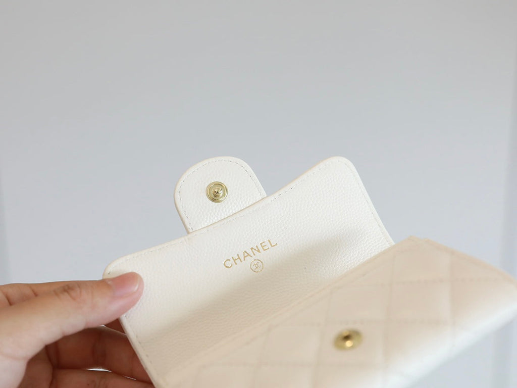 Anum Bags CHL CLASSIC CARD HOLDER WALLET WHITE AP0214