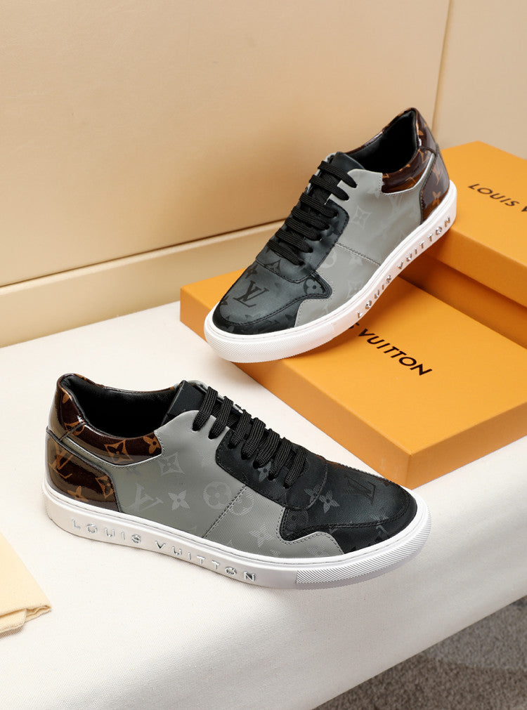Anum Bags LUV Monogram Denim Brown And Gray Sneaker