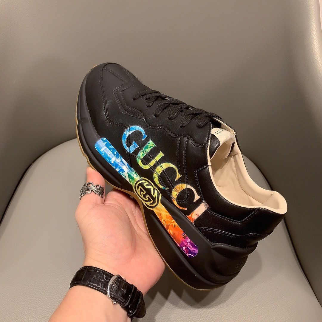 Ezyycart Bags MO-GCI RHYTON VINTAGE TRAINER BLACK SNEAKER 145