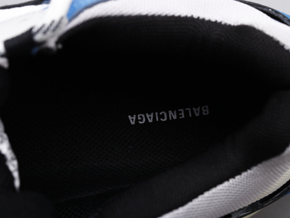 Ezyycart Bags Bla Triple S Black And White Blue Sneaker