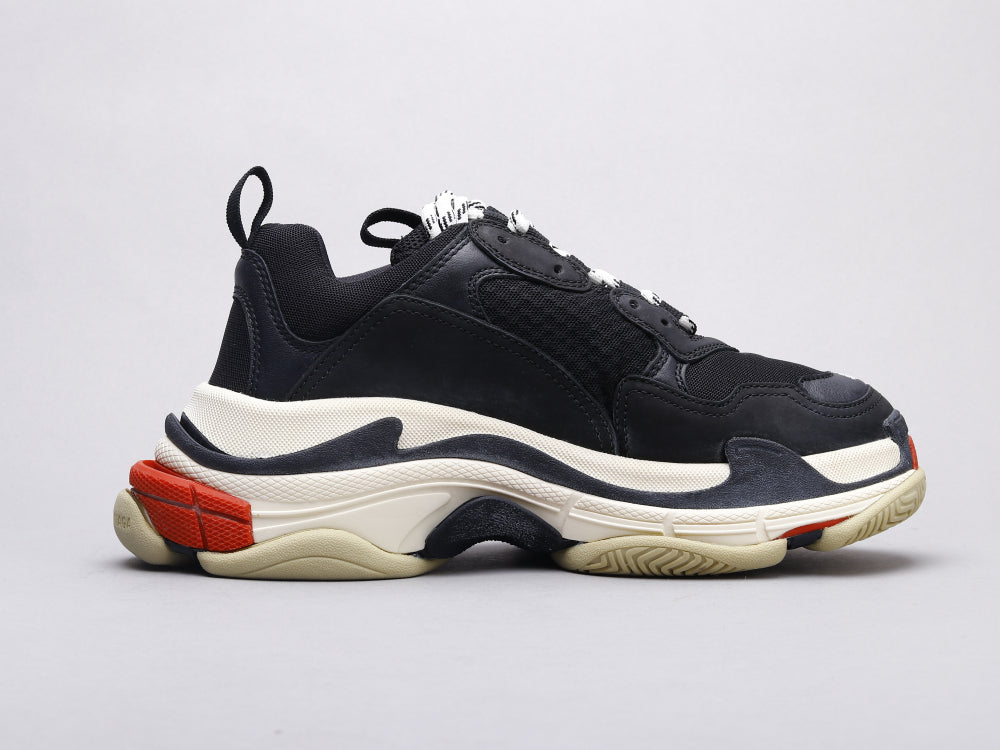 Ezyycart Bags Bla Triple S Black and Red Sneaker