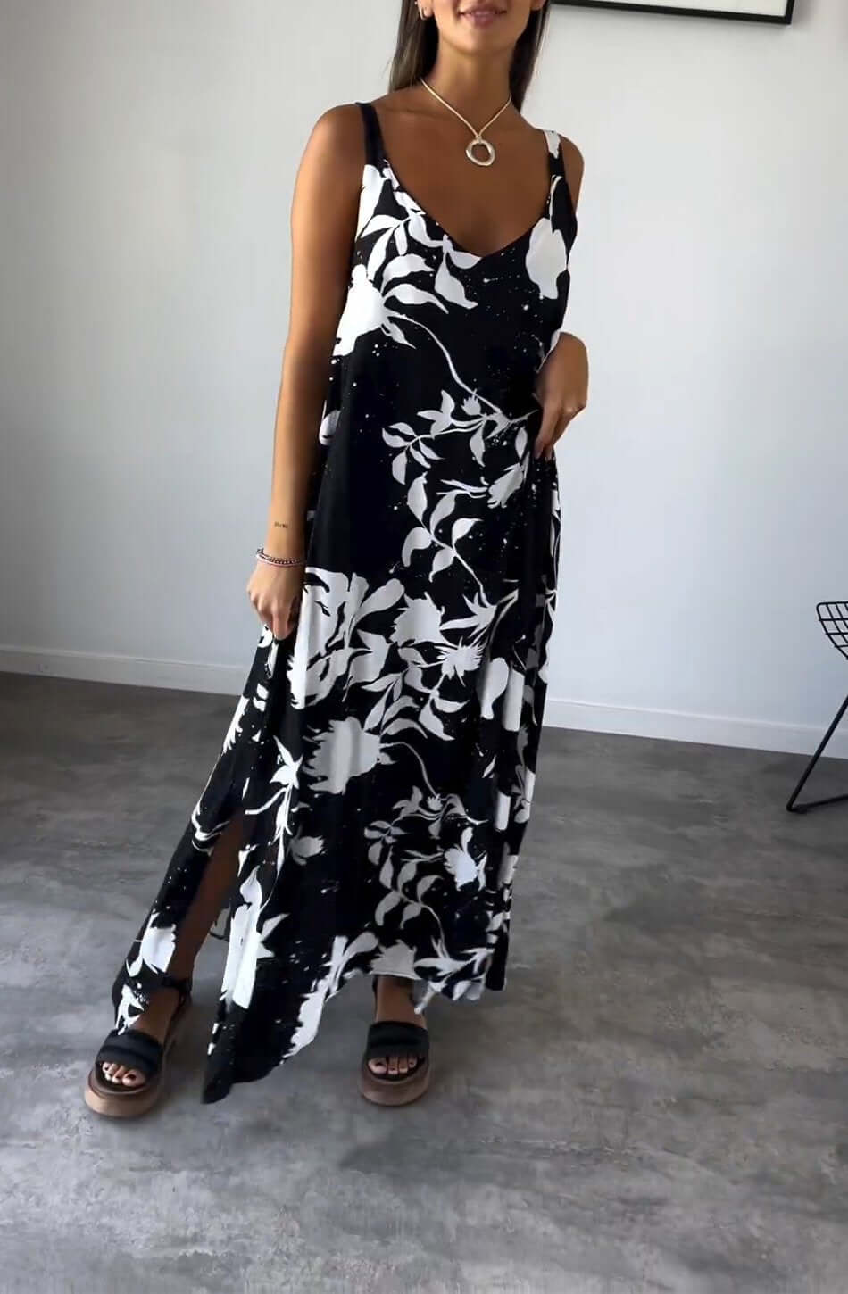 Elynn | Bequemes bedrucktes Kleid