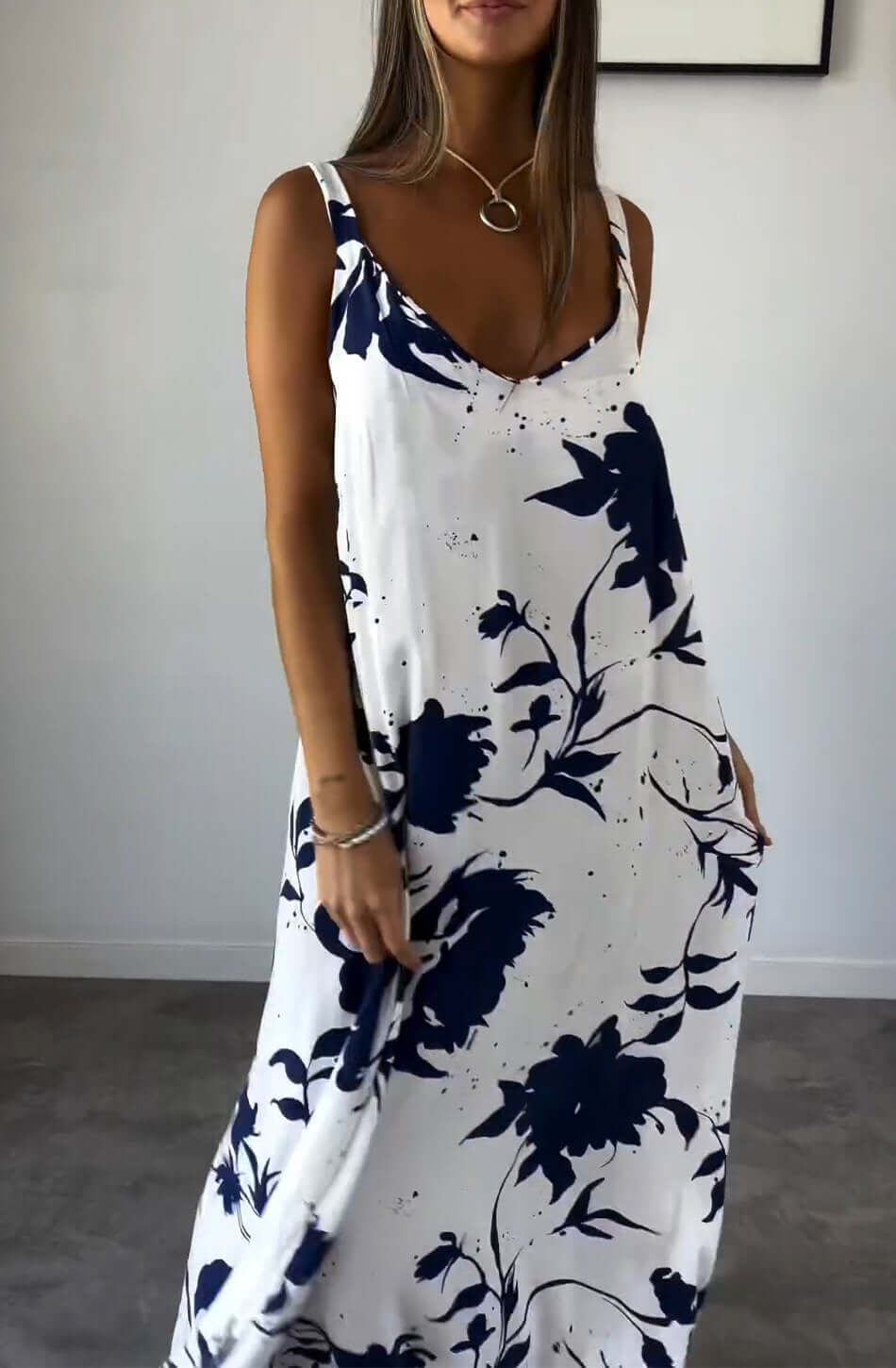 Elynn | Bequemes bedrucktes Kleid