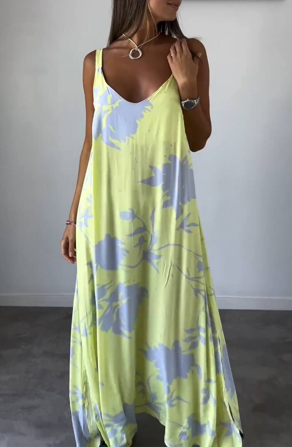 Elynn | Bequemes bedrucktes Kleid
