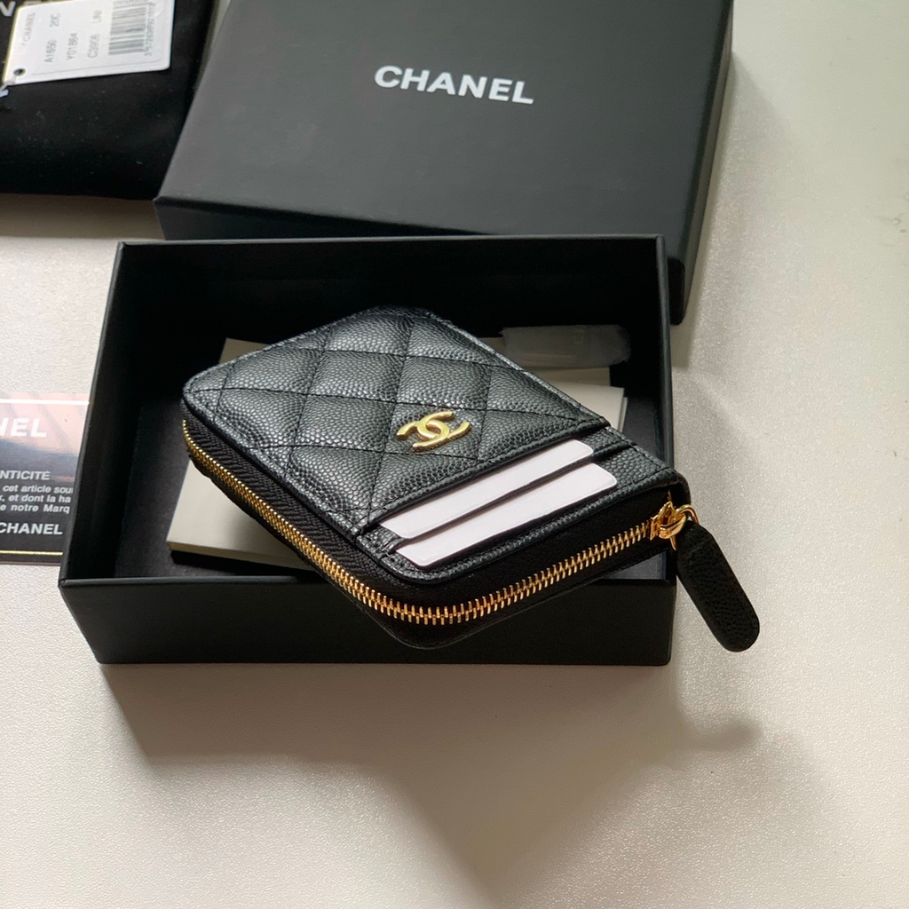 Anum Bags CHL ZIPPED COIN PURSE BLACK AP1650