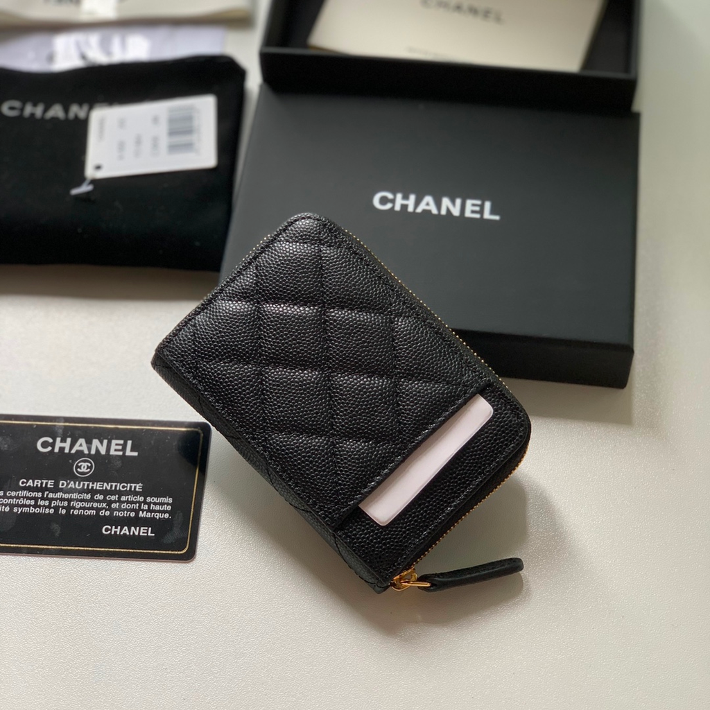 Anum Bags CHL ZIPPED COIN PURSE BLACK AP1650