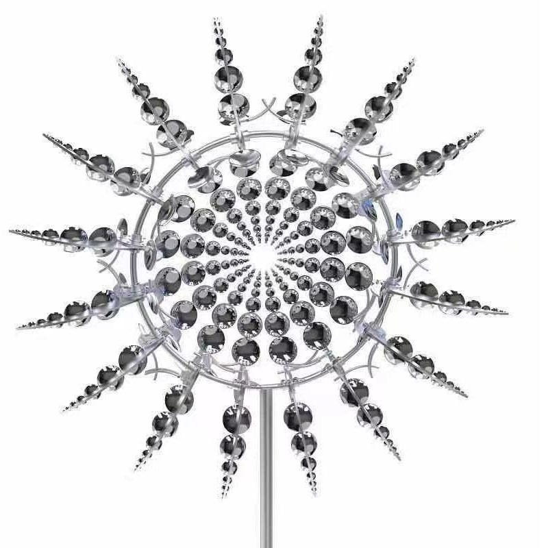 BreezyMetal Charm – Magische Windmühle aus Metall für den Garten