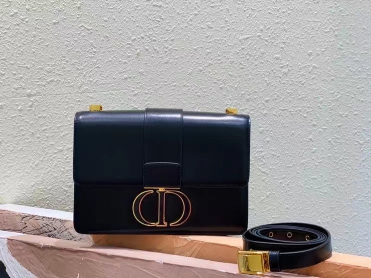 Ezyycart Bags DIR 30 MONTAIGNE BLACK BOX CALFSKIN 24CM