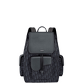 Ezyycart Bags DIR 40CM SADDLE OBLIQUE JACQUARD BLACK GRAINED CALFSKIN