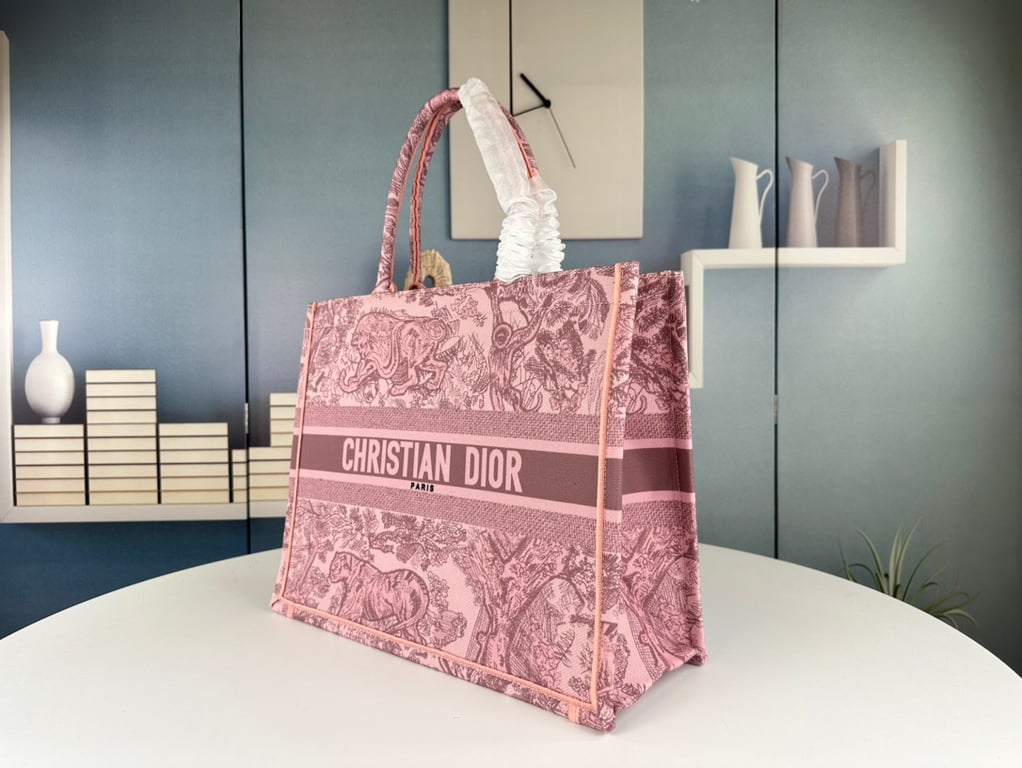 Ezyycart Bags DIR LARGE DIR BOOK TOTE PINK AND GRAY 41CM M1265ZTDTM45E