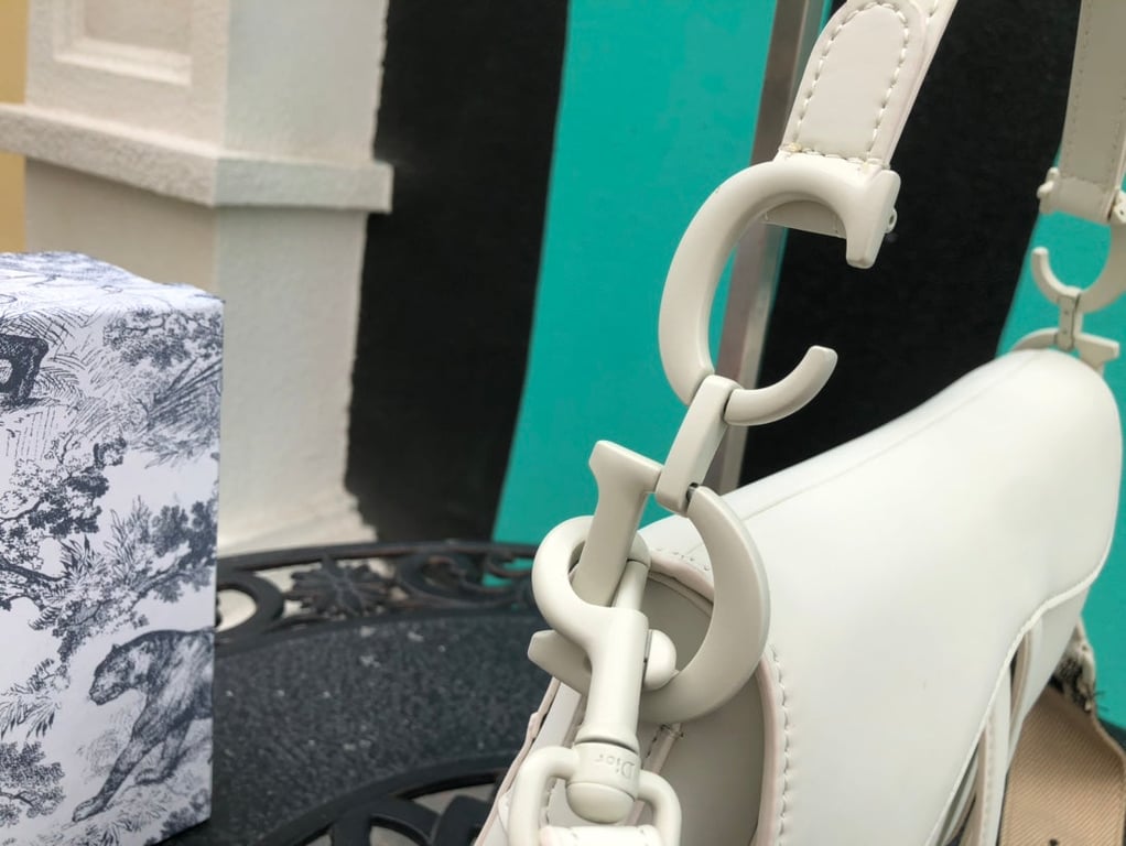 Anum Bags DIR SADDLE SMOOTH LEATHER WHITE