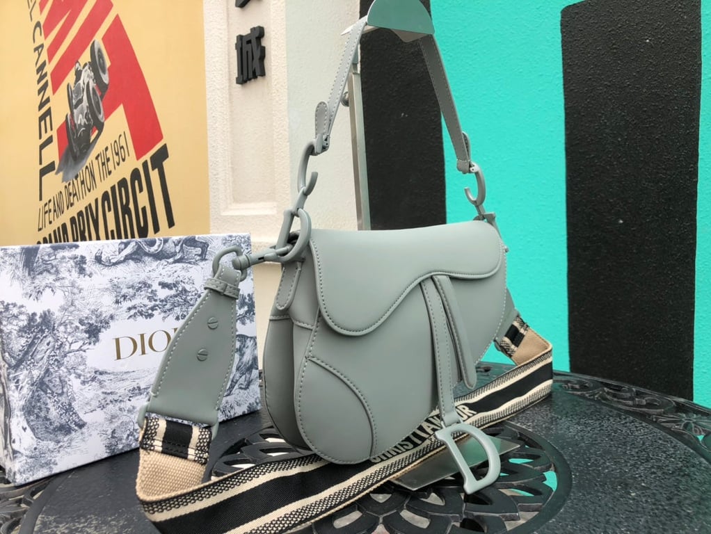 Ezyycart Bags DIR SADDLE ULTRA MATTE CALFSKIN GREY