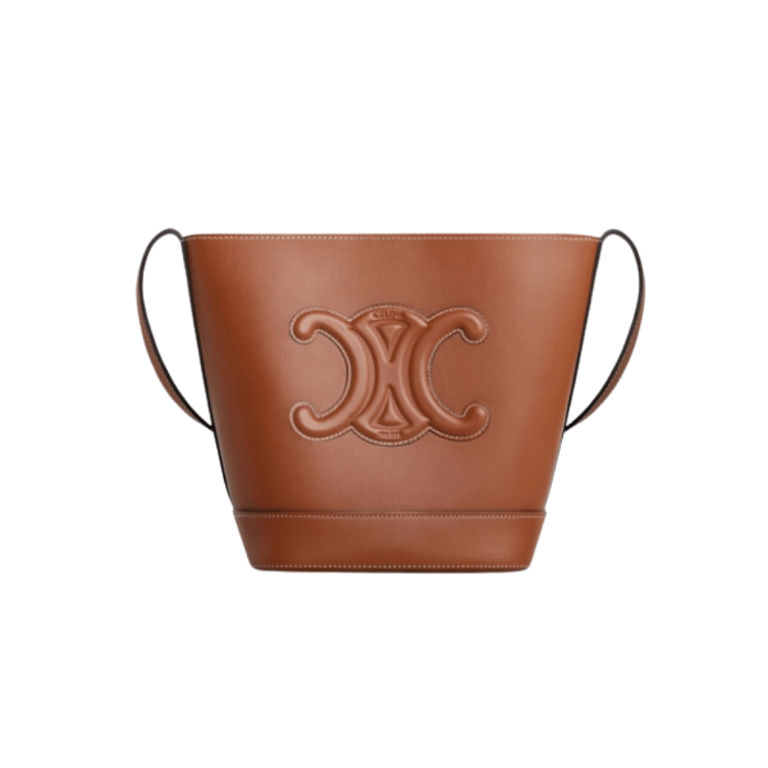 Ezyycart Bags CE BLACK CUIR TRIOMPHE IN SMOOTH CALFSKIN BAG BUCKET