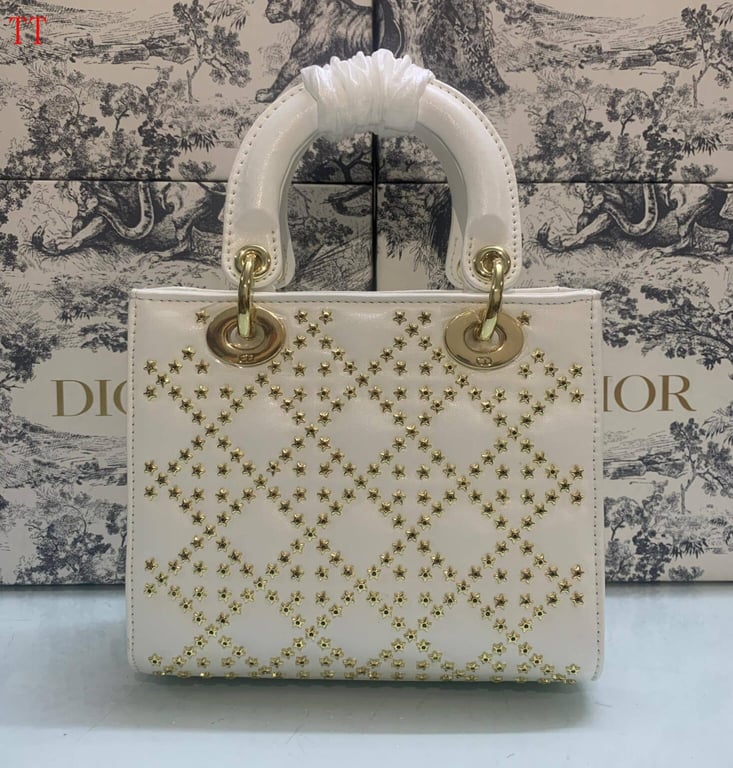 Ezyycart Bags DIR MINI LADY DIR LUCKY STAR BAG WHITE 17CM