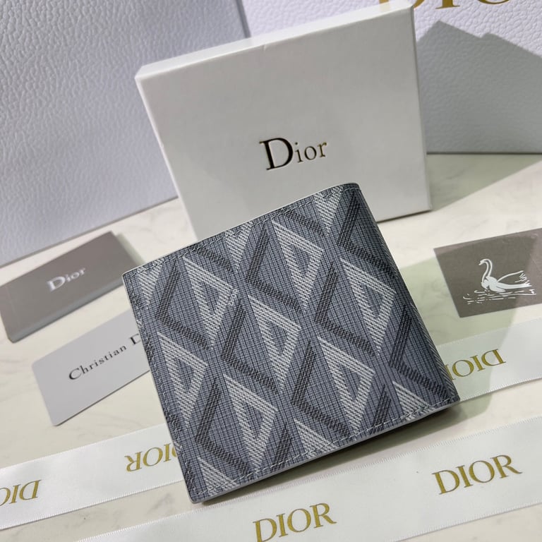 Anum Bags dir WALLET GREY CD DIAMOND CANVAS 11CM