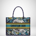 Ezyycart Bags DIR 36CM BLUE CONSTELLATION EMBROIDERY MEDIUM BOOK TOTE