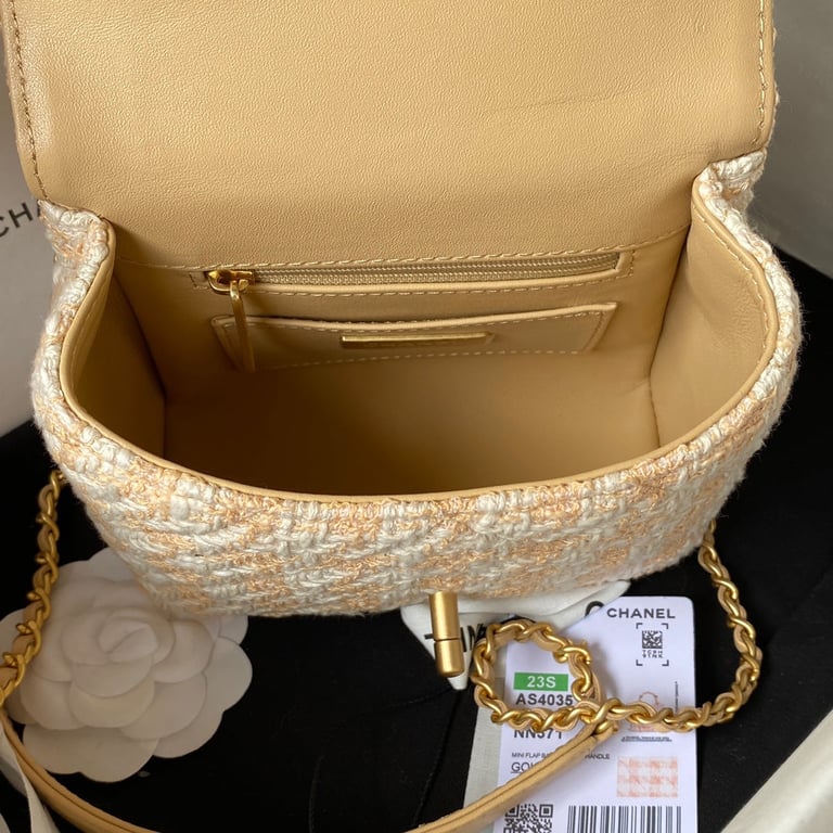 Anum Bags CHL MINI FLAP BAG WITH TOP HANDLE 15CM
