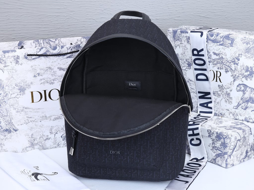 Ezyycart Bags DIR BLACK 40CM RIDER OBLIQUE JACQUARD BACKPACK