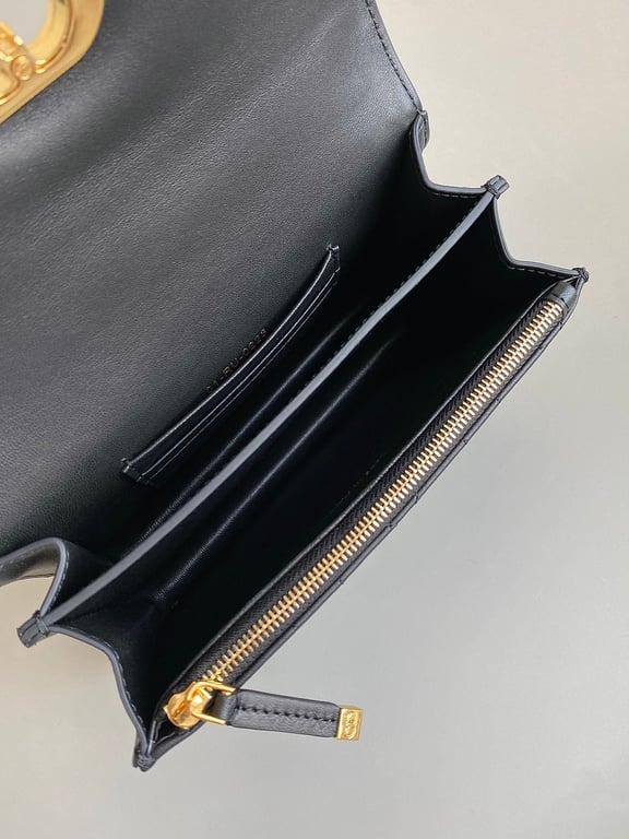 Ezyycart Bags DIR MISS CARO MINI BAG BLACK MACROCANNAGE LAMBSKIN 17CM