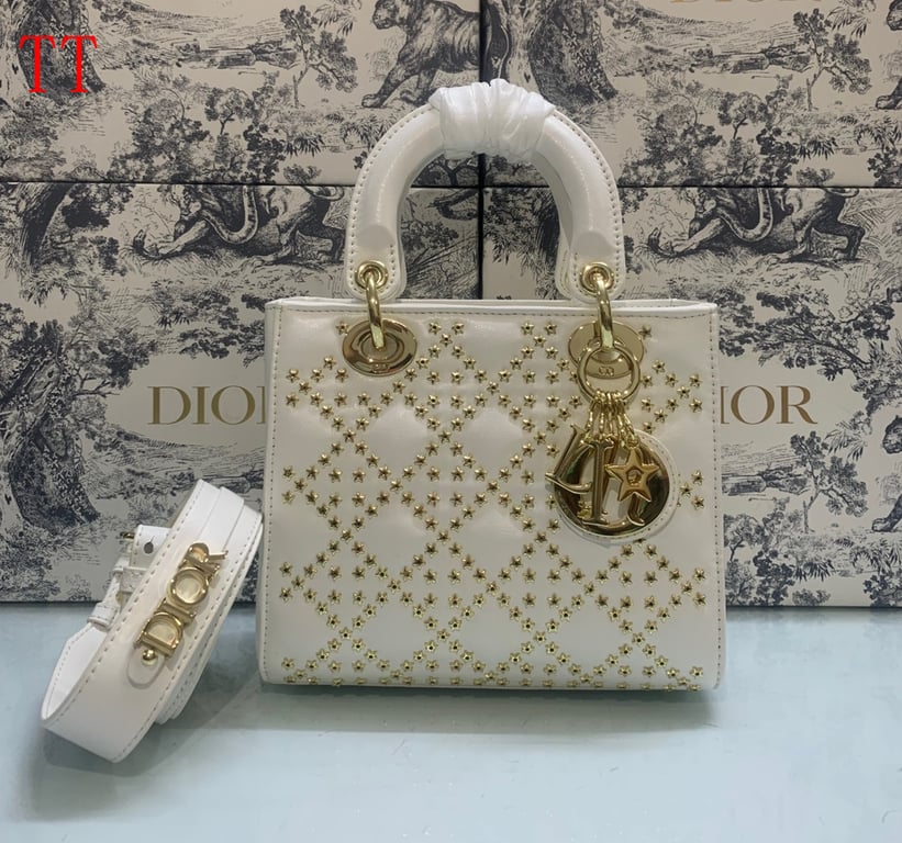 Ezyycart Bags DIR MINI LADY DIR LUCKY STAR BAG WHITE 17CM