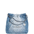 Anum Bags CHL 22 41CM HANDBAG WASHED DENIM