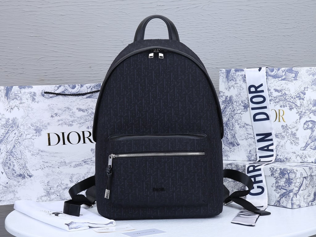 Ezyycart Bags DIR BLACK 40CM RIDER OBLIQUE JACQUARD BACKPACK