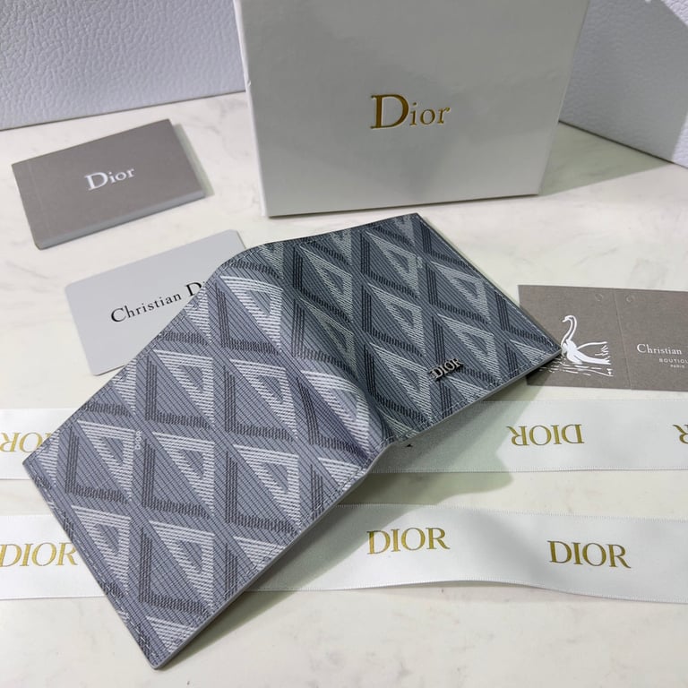 Anum Bags dir WALLET GREY CD DIAMOND CANVAS 11CM