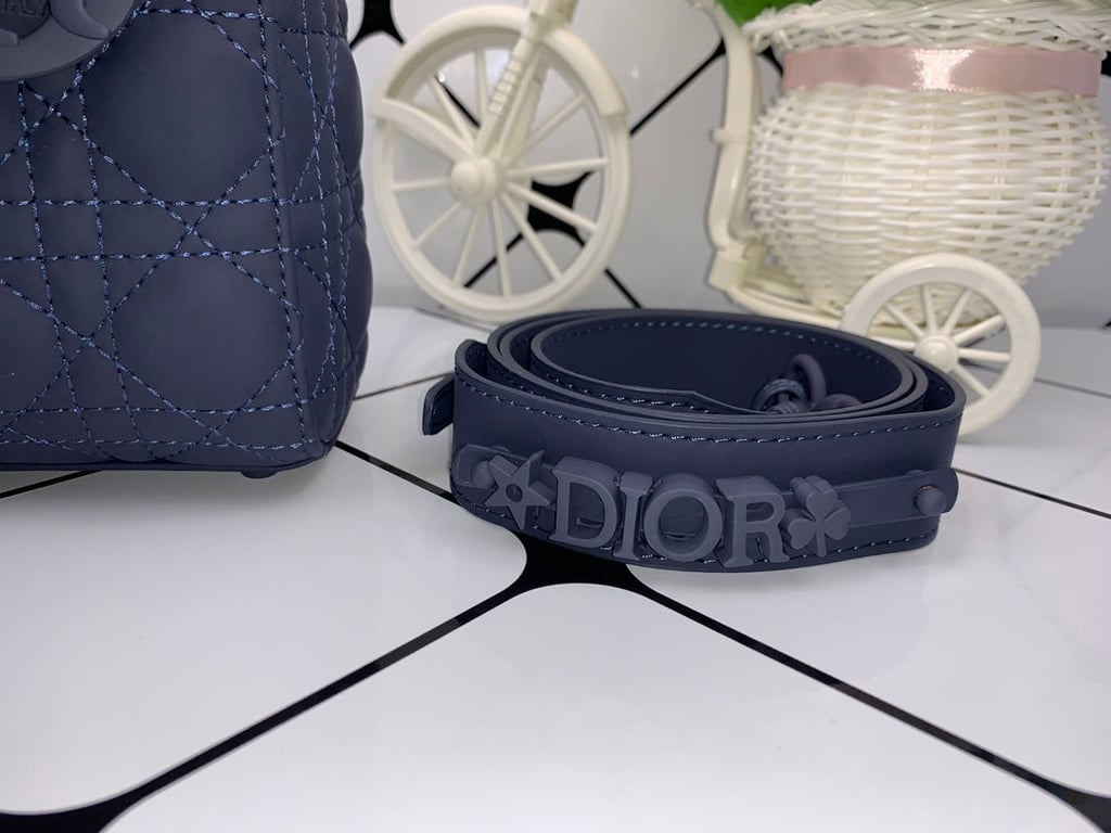 Anum Bags DIR MEDIUM ULTRAMATTE LADY BAG INDIGO BLUE 20CM